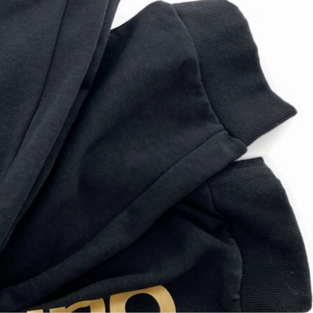 Adidas Black & Gold Linear French Terry Joggers 2X - Picture 8 of 9